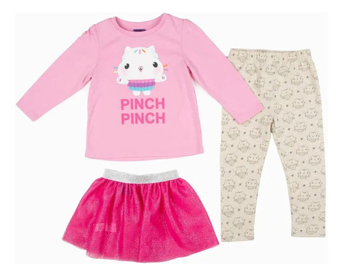 Cakey Gabby's Dollhouse Conjunto 3 Piezas Talla 2