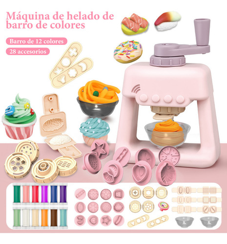 Play Doh Set De Helados Y Sushi Plastilinas De Colores 42p