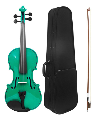 Kits De Violín 4/4 De Tamaño Completo Con Estuche Rígido