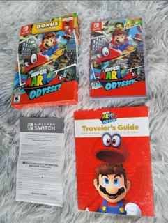 Super Mario Odyssey Nintendo Switch Bonus Traveler's Guide