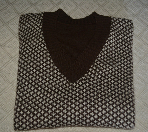 Buzo Sweater Lana Marrón Dama- Talle S