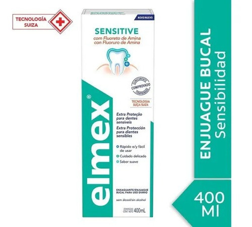 Elmex Sensitive Enjuague Bucal Sin Alcohol 400ml