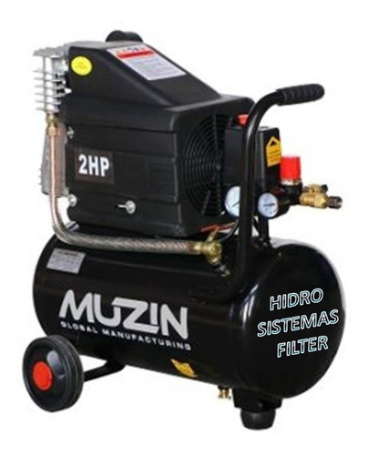 Compresor De Aire Muzin 2hp /25 L/110 V/ Xdc250,