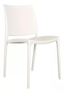 Silla Fija Bonno De Diseño Kiro Blanca