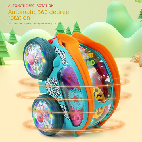Con Batería: Cool Light Music Stunt Car Con Rotación De 360°