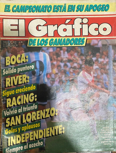 El Gráfico, N° 3620  Revista Fútbol Argentino, Cb