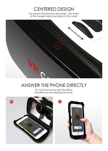 Audifono Vr Case Rk Lente Realidad Virtual 3d Cr