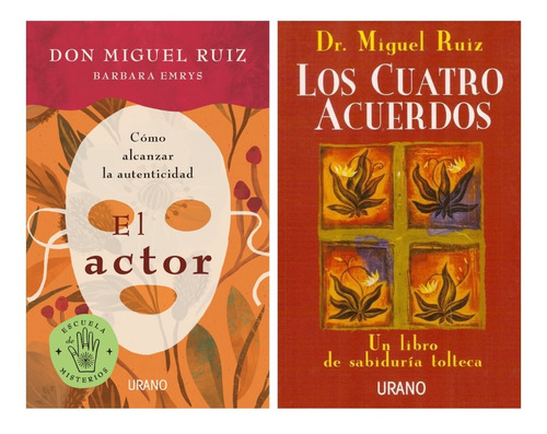 El Actor + Cuatro Acuerdos - Miguel Ruiz - Urano - 2 Libros