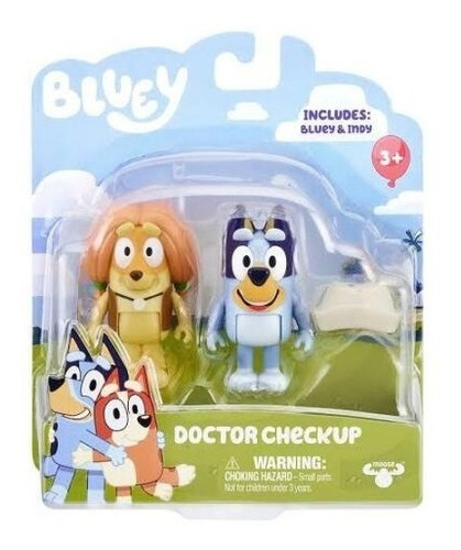 Bluey Figura Articulada Set X2 C/acc 13023 Disney Jr Srj