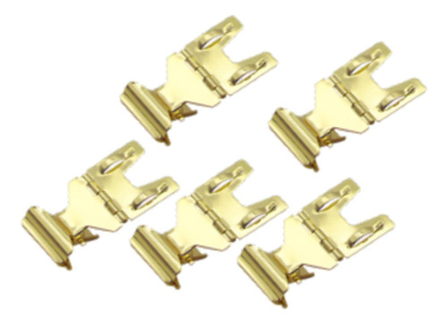 5 Clips Para Letreros, Soportes Para Etiquetas Con Clip Oro
