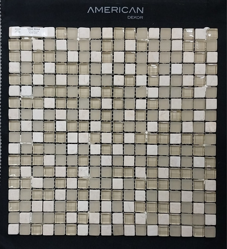 Ats Malla-mosaico Teseo Beige Vidrio-marmol Crudo 30x30