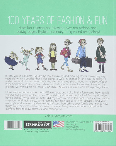 899b1 100 Años De Moda Y Diversión Libro Dibujar/colo...