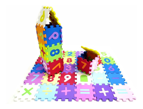 Brinquedo Pedagógico Educativo Castelinho Numérico Em Eva