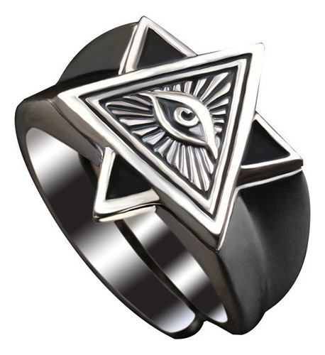 El Anillo Masculino Del Ojo De Horus Ajusta El Ojo De Dios