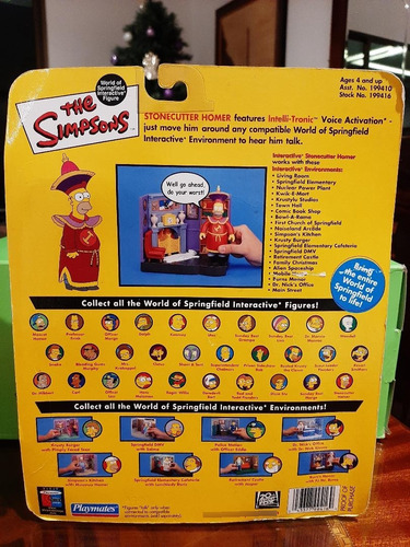 Figura Homero Magio Los Simpsons Playmates Stonecutter (Usado)