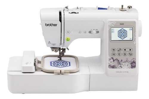 Imagen 1 de 4 de Máquina de coser recta Brother SE600 portable blanca 110V