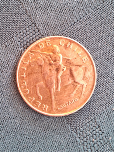 Moneda  Chilena Antigua 5 Escudos 1972 