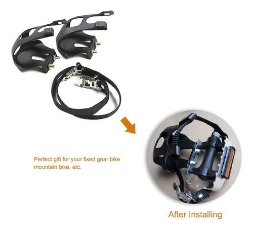 Denpetec 1 Par De Pedales De Bicicleta Para Dedos De Los Pie