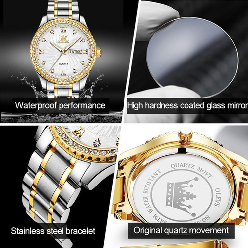 Reloj Resistente Al Agua Con Forma De Diamante