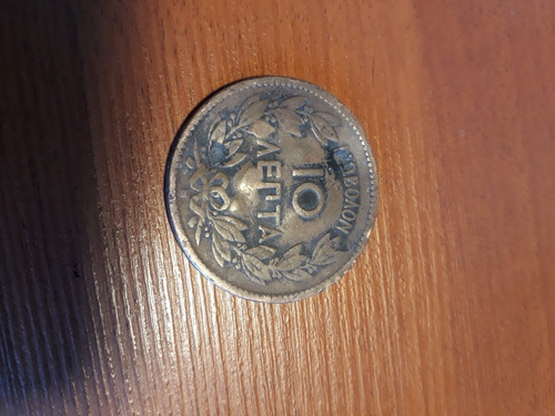 Moneda De Grecia Año 1869 De 10 Lepta 