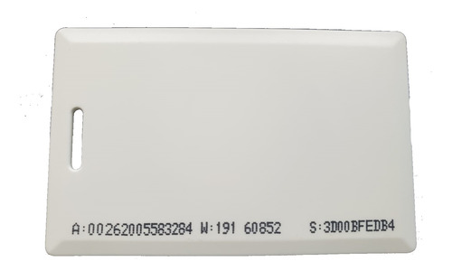 Imagem 1 de 4 de Cartão Pvc De Proximidade 125 Khz Clamshell