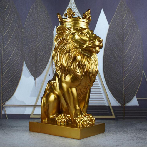 Estátua De Estilo Europeu Ornamento Resina Áureo