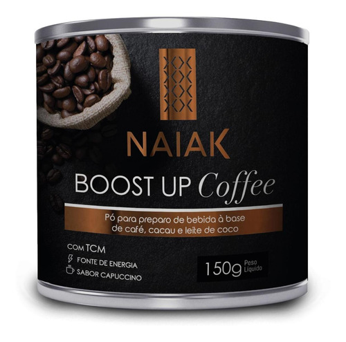 Boost Up Coffee Energia 150g Naiak Sabor Cappuccino