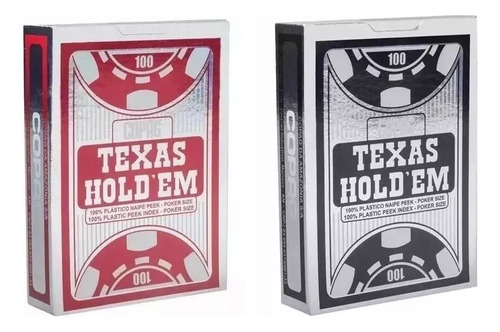 2 Baralho Plastico Copag Texas Holdem Poker Naipe Grande