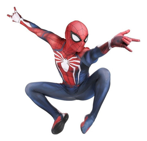 Spiderman - Disfraz Traje Insomniac Ps4 Cosplay Spider Man