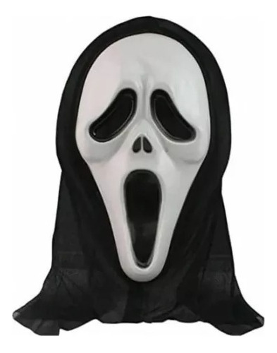 Mascara Scream Con Capucha / El Grito Terror Halloween