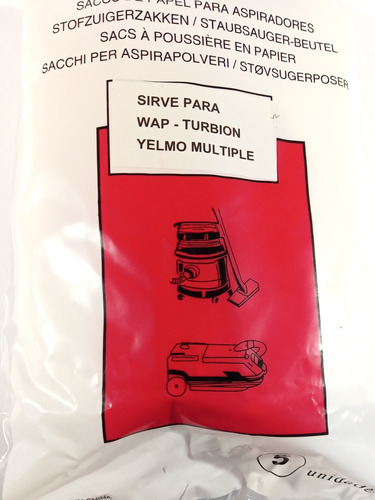 Imagen 6 de 7 de Bolsas Para Aspiradora Turbión St10 5 Unidades Compatible