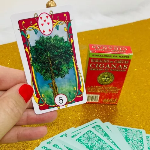 BARALHO DE CARTAS CIGANAS ROSALINDA DA MATA 36 CARTAS