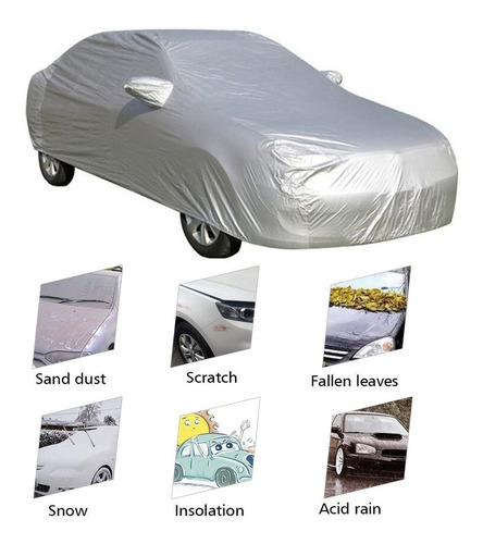 Imagen 6 de 8 de Cubierta Del Coche Protector Solar A Prueba De Polvo Xl