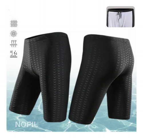 Pantalón De Natación Para Hombre Negro 3xl (65-75kg)
