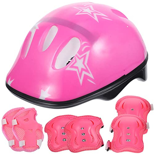 7 Piezas De Casco Ajustable Con Codo, Muñeca, Rodilleras, Ca