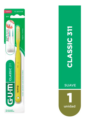 Cepillo Dental Gum 311 Classic Suave