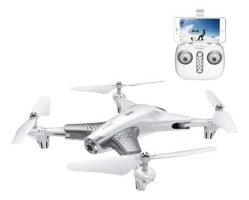 Mini Drone Camara Hd 720p Drn720 80m Etheos Soporte Celular Color Blanco