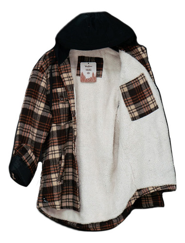 Campera Wayfarer Alaska Con Corderito Frome Beige Y Marron