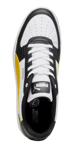 Tenis Puma Caven 2.0 Blanco Y Amarillo De Hombre 39229006