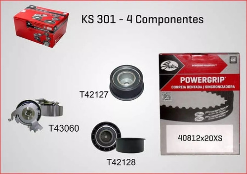 Kit Correia Dentada +tensor + Polia Tirgra 1.6 16v 1998  Gm