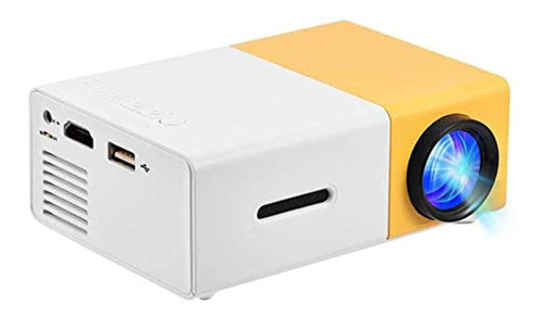 Mini Proyector 1080p Hd Led Proyector De Cine En Casa Multim Color White-Yellow