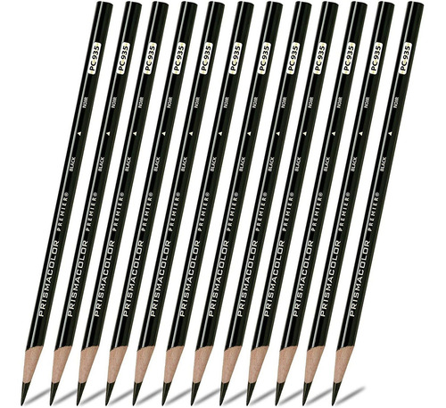 Lapiz De Color Prismacolor Premier Soft Core, Negro, 12 U