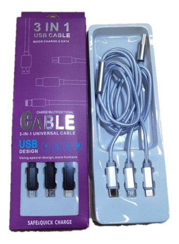 Cables Usb 3 En 1 Al Mayor Y Detal