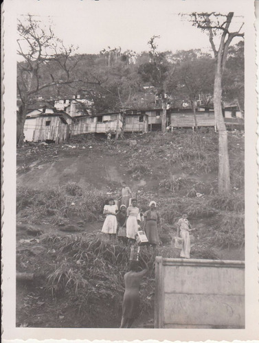 1949 Brasil Fotografia Real Morros Rio Janeiro Gente Casas