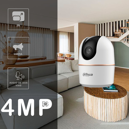 Cámara Ip Pt Wifi 4mpx Serie Hero Lente 3.6mm Ir 10mts Audio De Dos Vías Auto Traking Detección De Humanos Puerto Rj45 Con Memoria Microsd 128gb Western Digital Purple