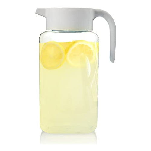Arrow 1 Gallon Plastic Pitcher With Lid - Clear Plastic...