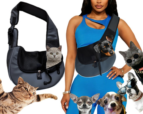 Bolso Canguro, Cargador , Maleta Perros Gatos Xs - S