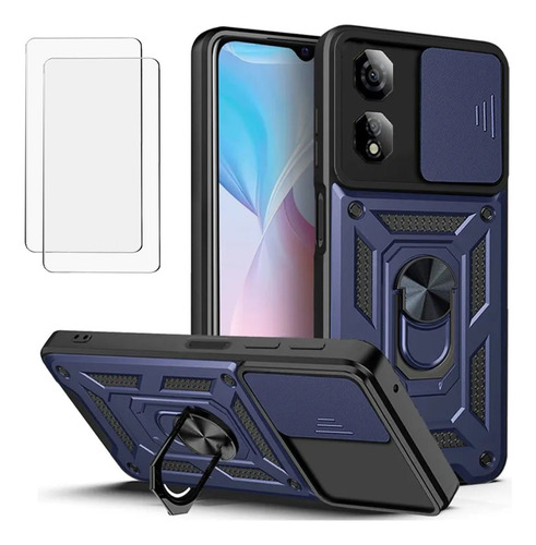 Rudo Uso Funda Para Zte Nubia Neo 2 Carcasa + 2mica