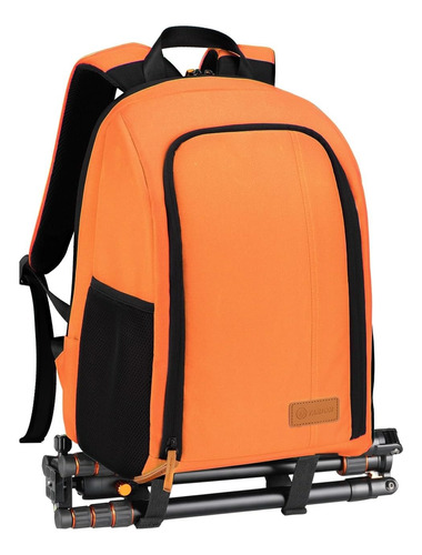 Backpack Tarion Para Dslr Y Laptop 15 Canon Nikon Naranja