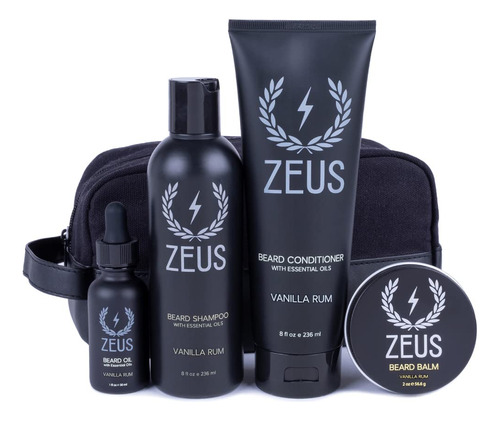 Zeus Kit Diario Para Barba Con Bolsa De Aseo De Viaje  Cham